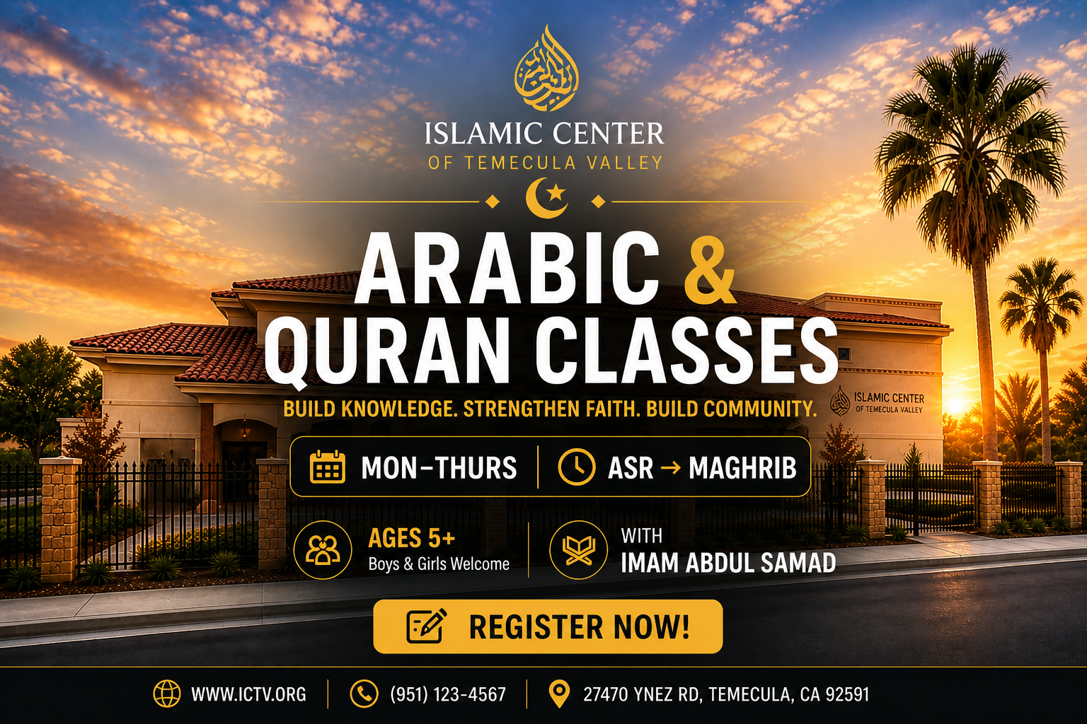 Quran & Arabic Classes (Ages 5+)