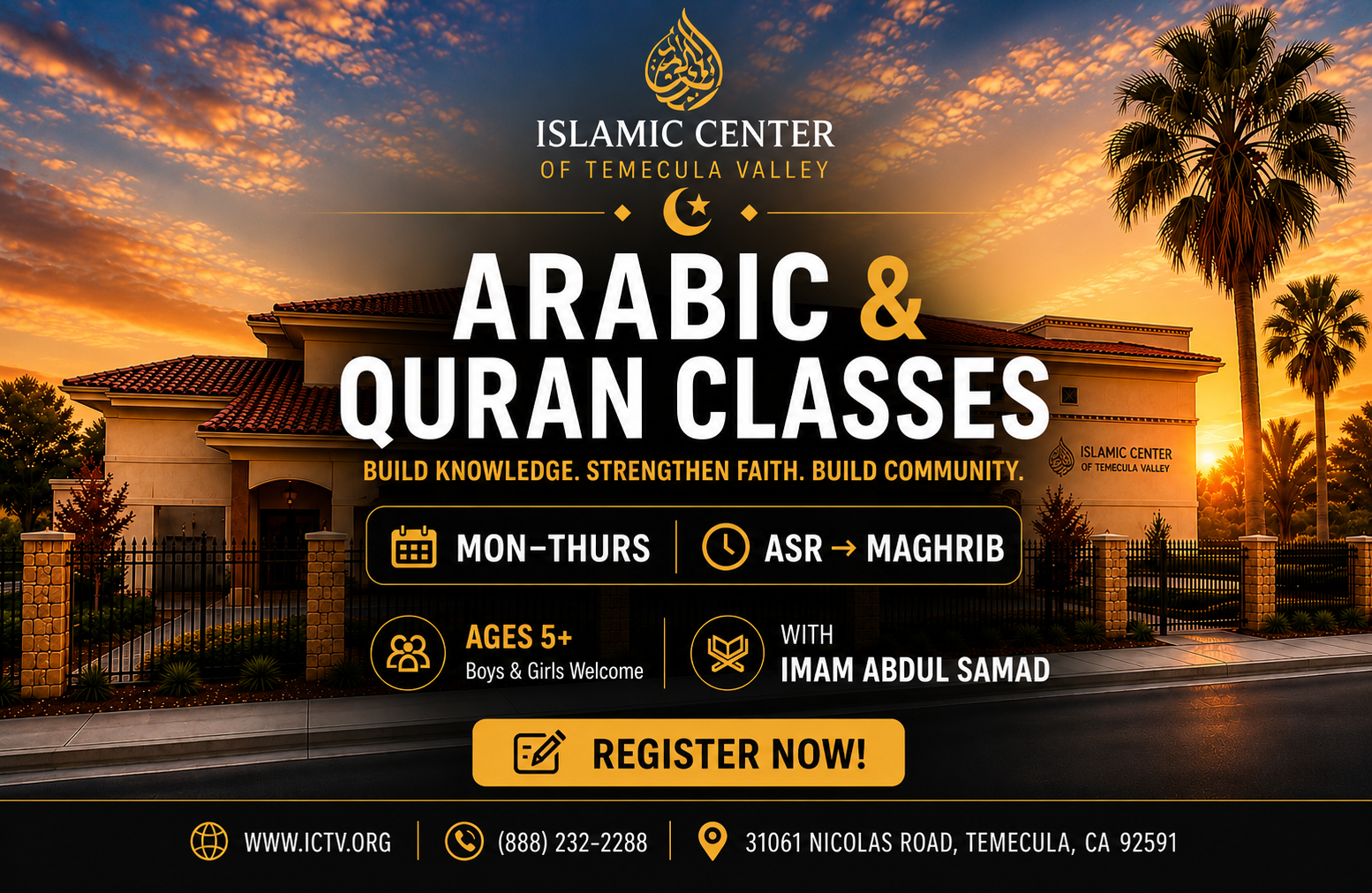 Quran & Arabic Classes (Ages 5+)